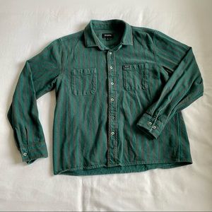 NWOT Men’s Brixton Striped Bowery Flannel | SZ L